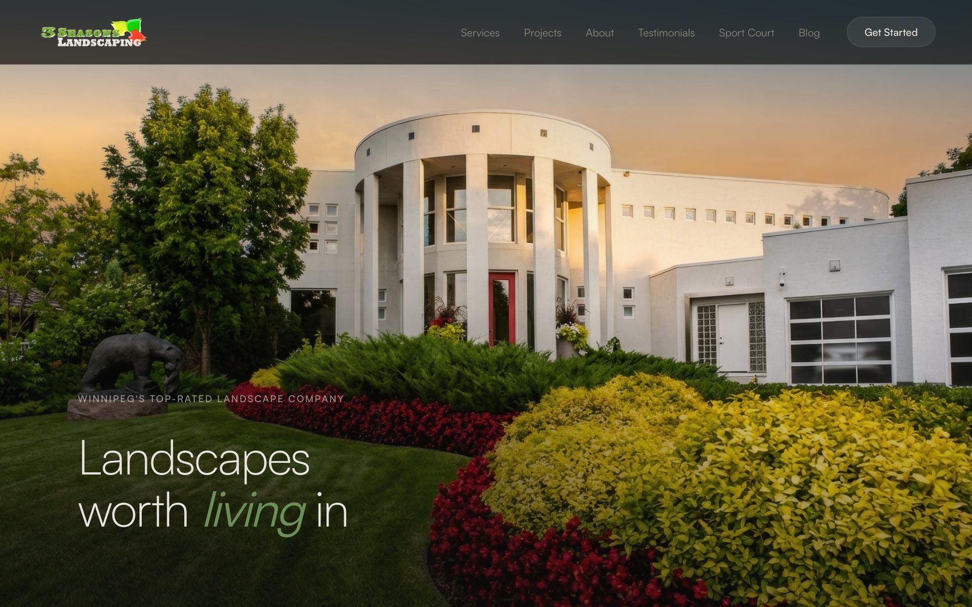 3 Seasons Landscaping website
